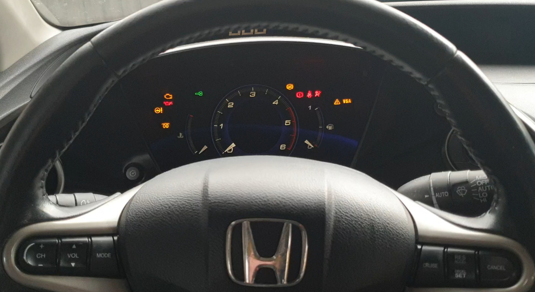 dashboard lights on a car